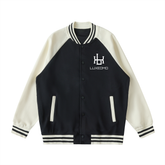 Two Tone Raglan Sleeve Varsity Jacket
